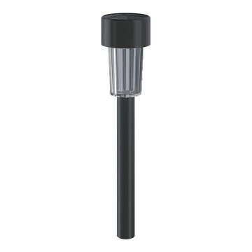 Aigostar - LED Соларна лампа със сензор за здрач LED/0,006W/1,2V 40 mAh 29,5 см черен 6500K IP44