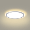 Brilagi - LED таванно осветително тяло за баня ULTRA SLIM LED/18W/230V Ø 30 см сребристо IP54
