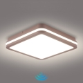 Brilagi - LED външен плафон със сензор BENE LED/24W/230V 26x26 cm кафяв IP54