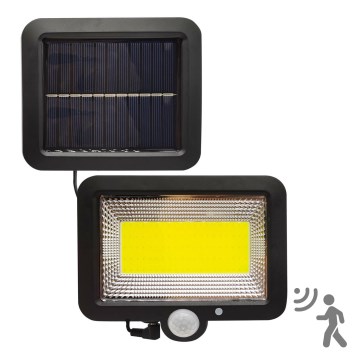 LED Соларен прожектор със сензор DUO LED/1W/3,7V 1200 mAh IP44