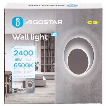 Aigostar - LED аплик LED/16W/230V 6500K бял