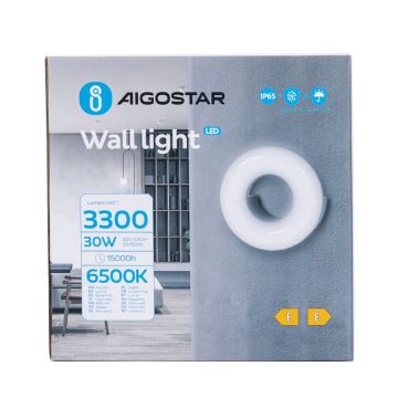 Aigostar - LED Екстериорен аплик LED/30W/230V 6500K IP65 черен