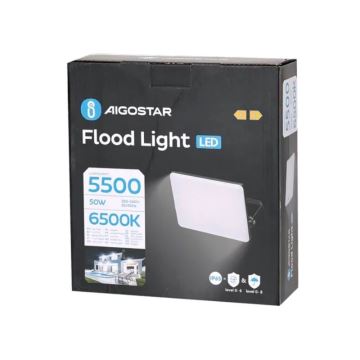 Aigostar - LED Прожектор LED/50W/230V 6500K IP65 черен