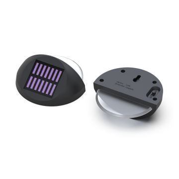 Aigostar - LED RGB Соларен аплик LED/1W/1,2V черен IP44