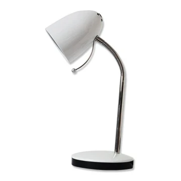 Aigostar -  Настолна лампа 1xE27/36W/230V бяла/хром