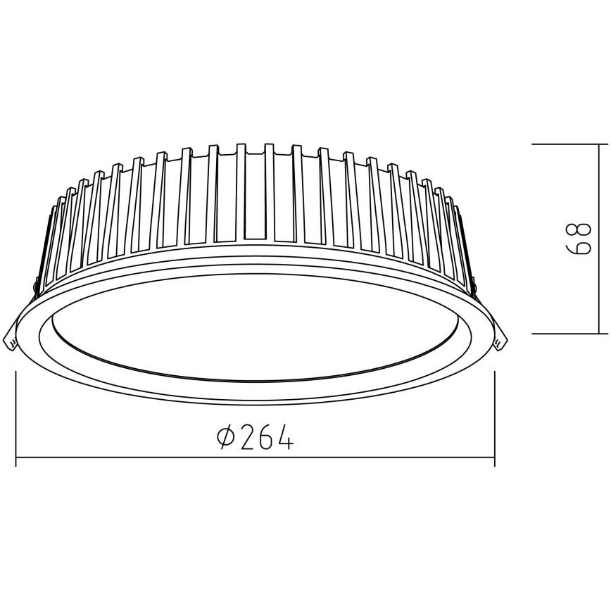 APLED - LED Лампа за окачен таван RONDO WOODLINE LED/18W/230V 3000K Ø 26 см пепел масивнo дървo