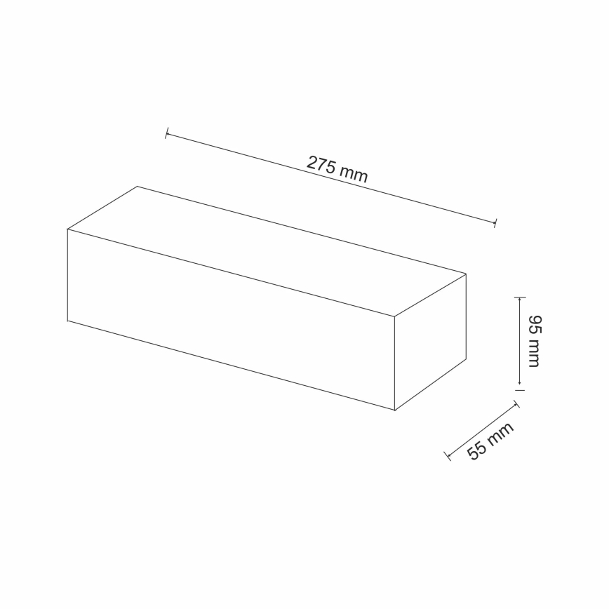 Аплик CEGIELKA 1xE14/12W/230V гипс/бял