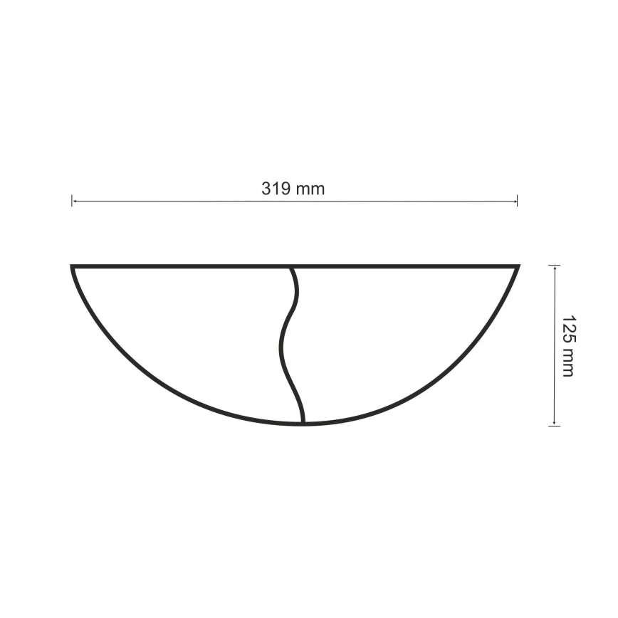 Аплик FALA 1xE14/12W/230V гипс/бял