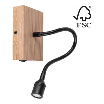 Аплик LECTOR LED/2,5W/230V дъб – FSC сертифицирано