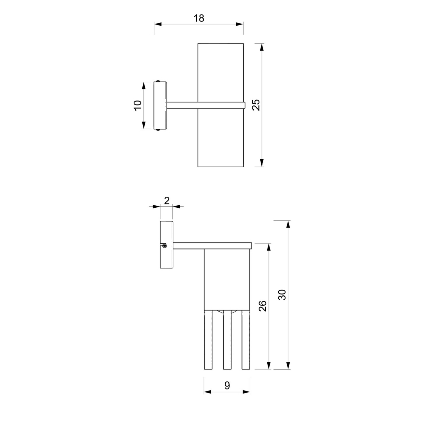 Аплик MALM 1xE27/60W/230V