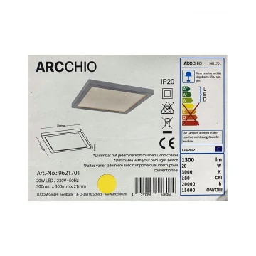 Arcchio - LED Димируем плафон SOLVIE LED/20W/230V