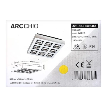 Arcchio - LED Спот VINCE 9xGU10/230V