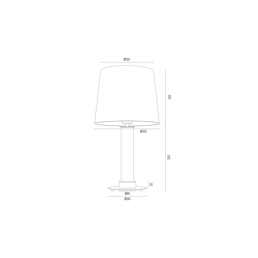 Argon 8540 - Настолна лампа HAMPTON 1xE27/15W/230V бял