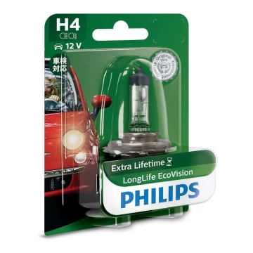 Автомобилна крушка Philips ECO VISION 12342LLECOB1 H4 P43t-38/55W/12V 3100K