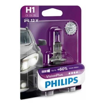 Автомобилна крушка Philips VISION PLUS 12258VPB1 H1 P14,5s/55W/12V 3250K