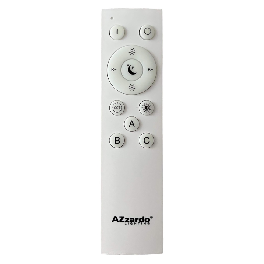 Azzardo AZ4994 - LED Димируем плафон SANTANA LED/80W/230V кафяв + дистанционно управление