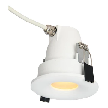Azzardo AZ5389 - Лампа за вграждане в баня ROMOLO 1xGU10/50W/230V IP65 бял