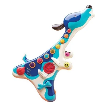 B-Toys - Детска електрическа китара Куче Woofer 3xAA
