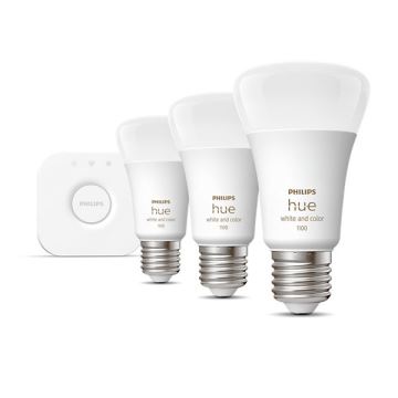 Базов к-кт Philips Hue WHITE AND COLOR AMBIANCE 3xE27/9W/230V 2000-6500K + взаимосвързващо у-во