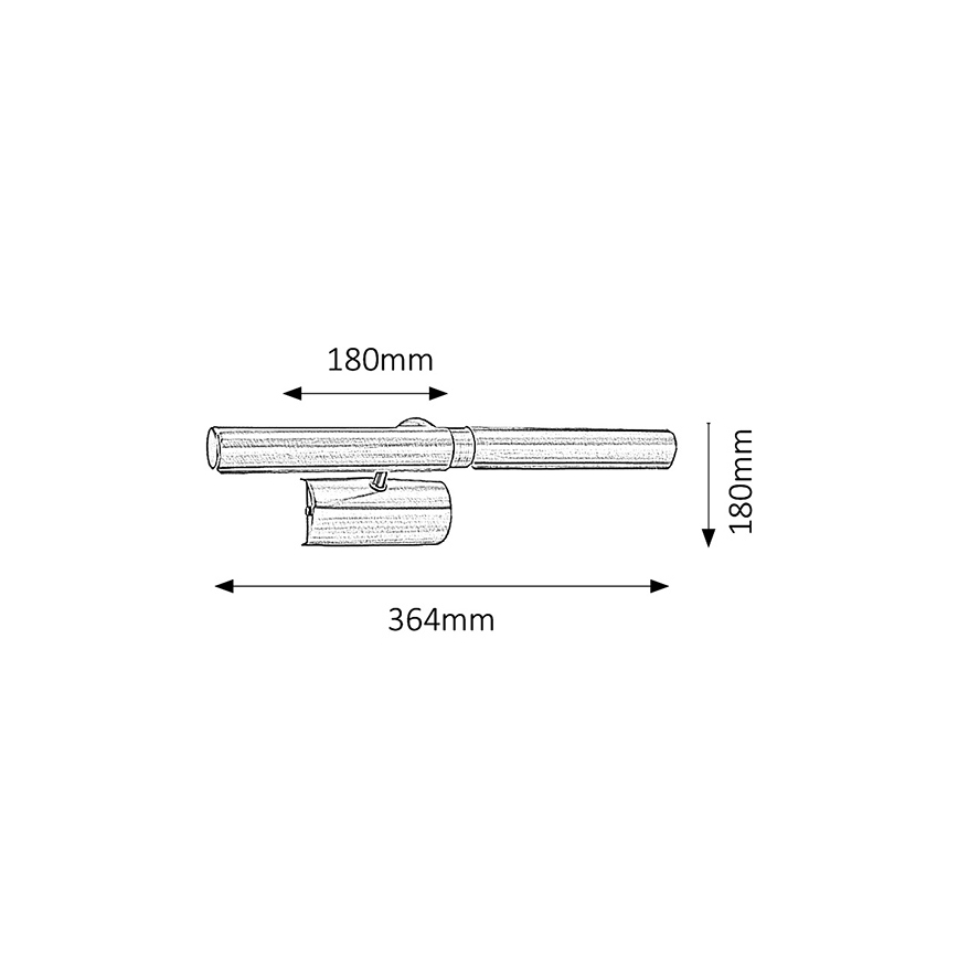 Brilagi - Лампа за картина DANAE 2xE14/40W/230V бронзов