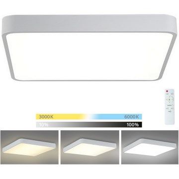 Brilagi - LED Димируем плафон POOL LED/48W/230V 3000-6000K 50x50 см бял + дистанционно управление