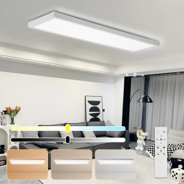 Brilagi - LED Димируем плафон за баня FRAME SMART LED/50W/230V 3000-6000K IP44 бял + дистанционно управление