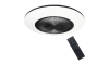 Brilagi - LED Димируема лампа с вентилатор AURA LED/38W/230V 3000-6000K черен + дистанционно управление