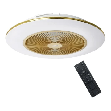 Brilagi - LED Димируема лампа с вентилатор AURA LED/38W/230V 3000-6000K златист + дистанционно управление