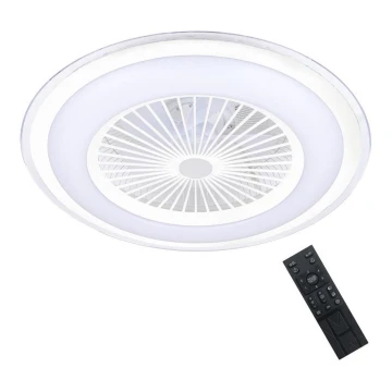 Brilagi - LED Димируема лампа с вентилатор RONDA LED/48W/230V 3000-6000K бял + дистанционно управление