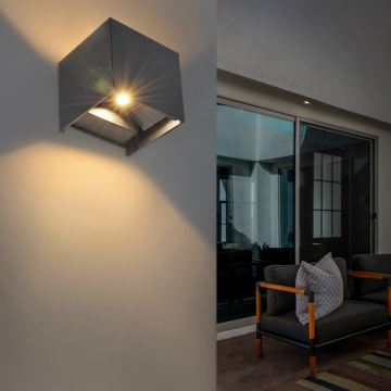 Brilagi - LED Екстериорен аплик CUBE LED/6W/230V антрацит IP54