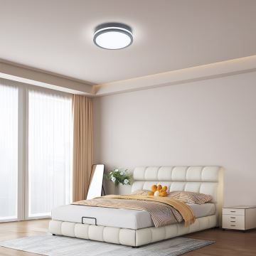 Brilagi - LED Екстериорна лампа със сензор BENE LED/24W/230V Ø 26 см антрацит IP54