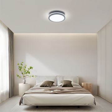 Brilagi - LED Екстериорна лампа със сензор BENE LED/24W/230V Ø 26 см антрацит IP54