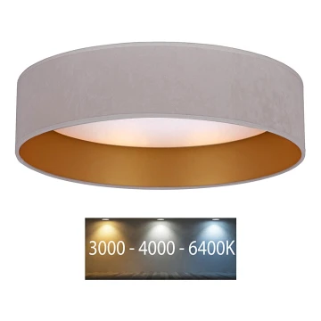 Brilagi - LED Лампа VELVET LED/12W/230V Ø 30 cм 3000K/4000K/6400K кремава/златиста