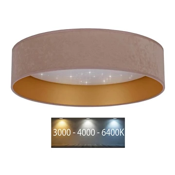 Brilagi - LED Лампа VELVET STAR LED/24W/230V Ø 40 cм 3000K/4000K/6400K бежова/златиста