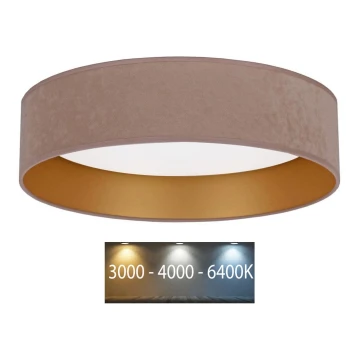 Brilagi - LED Плафон VELVET LED/24W/230V Ø 40 см 3000/4000/6400K бежов/златист