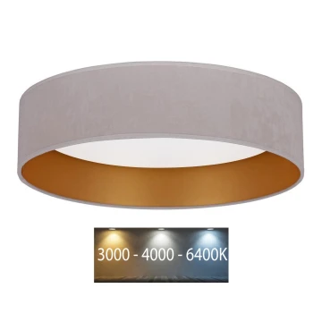 Brilagi - LED Плафон VELVET LED/24W/230V Ø 40 см 3000/4000/6400K кремав/златист