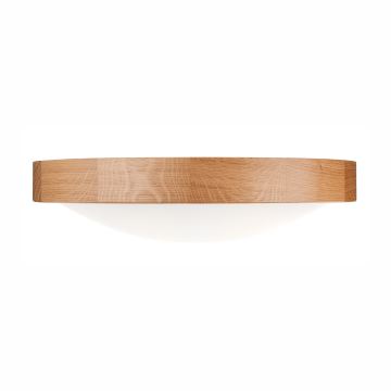 Brilagi - LED Плафониера CARVALHO SLIM 2xE27/60W/230V дъб Ø 37 см