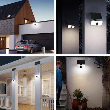 Brilagi - LED Соларен аплик със сензор ROOF LED/13W/5V IP65