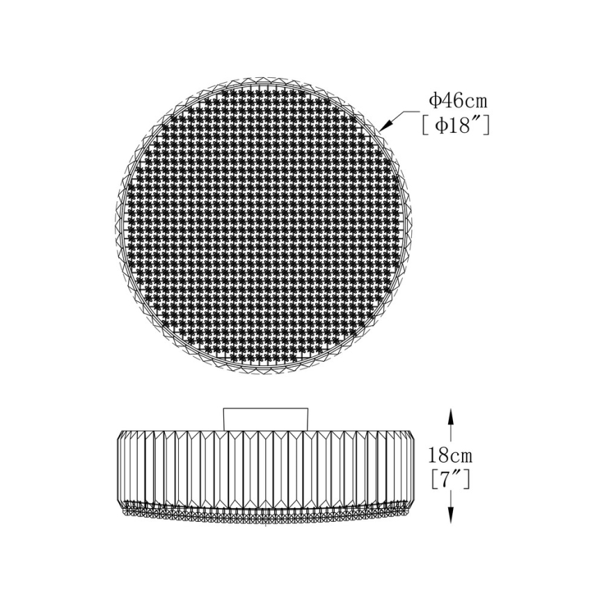 Brilagi - LED Кристален плафон GLAMOUR 5xG9/42W/230V