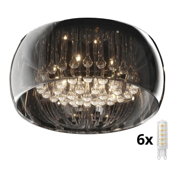 Brilagi - LED Кристална плафониера JEWEL 6xG9/42W/230V