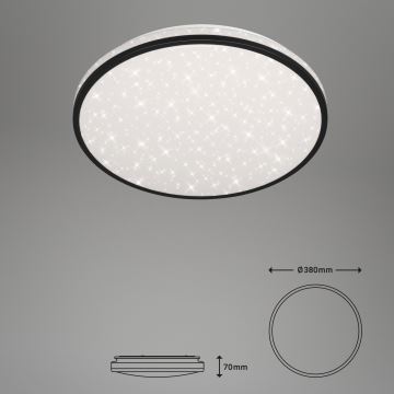 Brilo - LED Димируем плафон STARRY SKY LED/24W/230V 3000-6000K + дистанционно управление