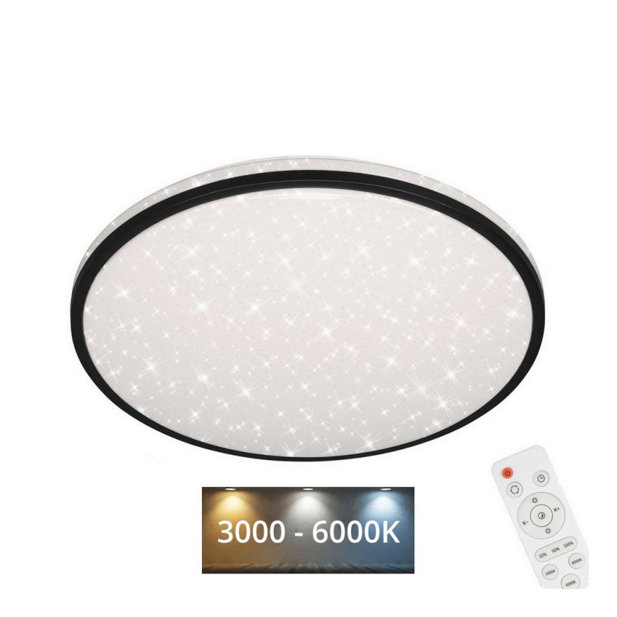 Brilo - LED Димируем плафон STARRY SKY LED/24W/230V 3000-6000K + дистанционно управление