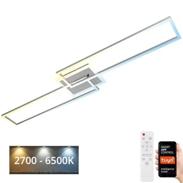 Brilo - LED Димируем полилей за повърхностен монтаж FRAME 2xLED/20W/230V 2700-6500K Wi-Fi Tuya + дистанционно управление