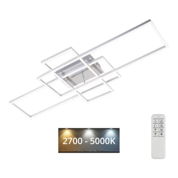 Brilo - LED Димируем полилей за повърхностен монтаж FRAME LED/51W/230V 2700-5000K хром + дистанционно управление