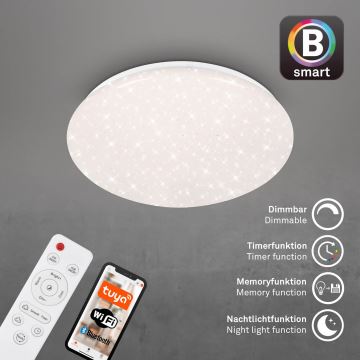 Brilo - LED RGBW Димируема лампа за баня LED/19W/230V 3000-6500K IP44 Wi-Fi Tuya + дистанционно управление