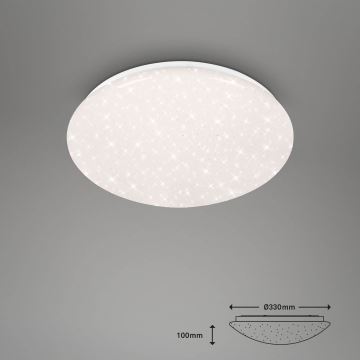 Brilo - LED RGBW Димируема лампа за баня LED/19W/230V 3000-6500K IP44 Wi-Fi Tuya + дистанционно управление