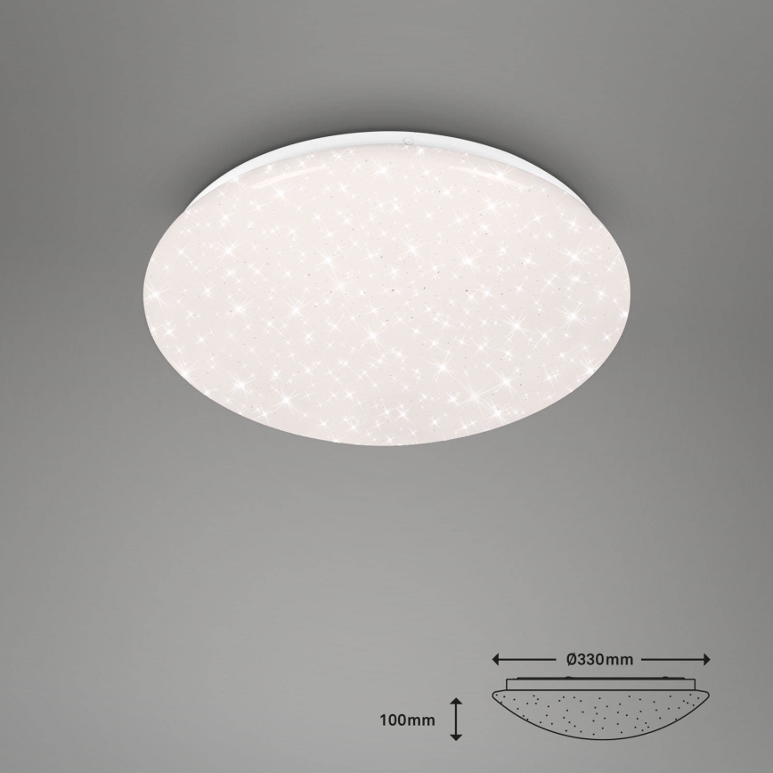 Brilo - LED RGBW Димируема лампа за баня LED/19W/230V 3000-6500K IP44 Wi-Fi Tuya + дистанционно управление