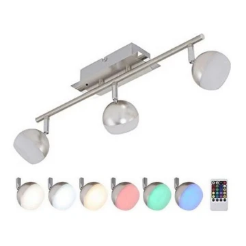 Briloner 2040-032 - LED RGB Димируема  Точково осветление, луна 3xLED/3,3W/230V + DO