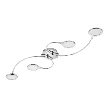 Briloner 3660-048 - LED Димируем повърхностно монтиран Полилей CIRCOLARE 4xLED/5W/230V