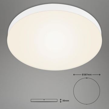 Briloner 7068-016 - LED Плафониера FLAME LED/24,5W/230V 3000K Ø 38 см бял